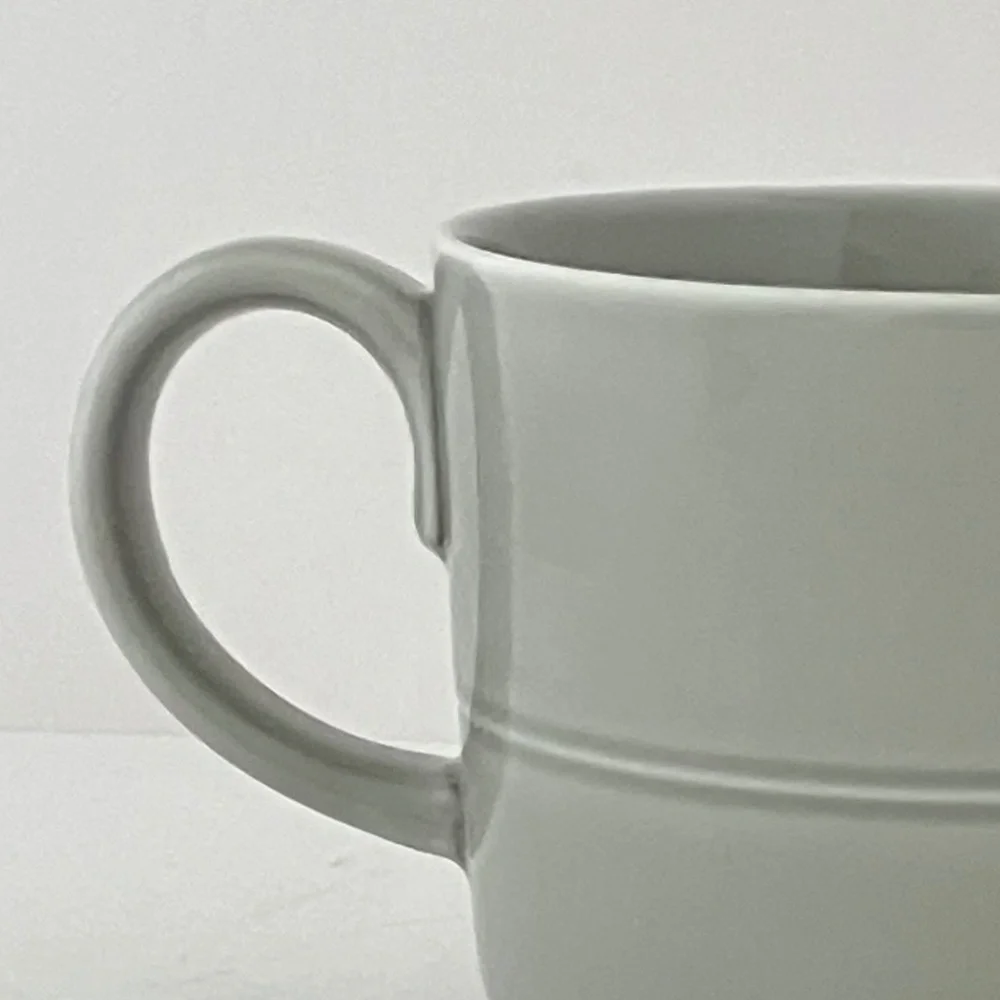 Crate & Barrel Aaron Probyn Hue 12 oz. Light Grey Mug / Discontinued